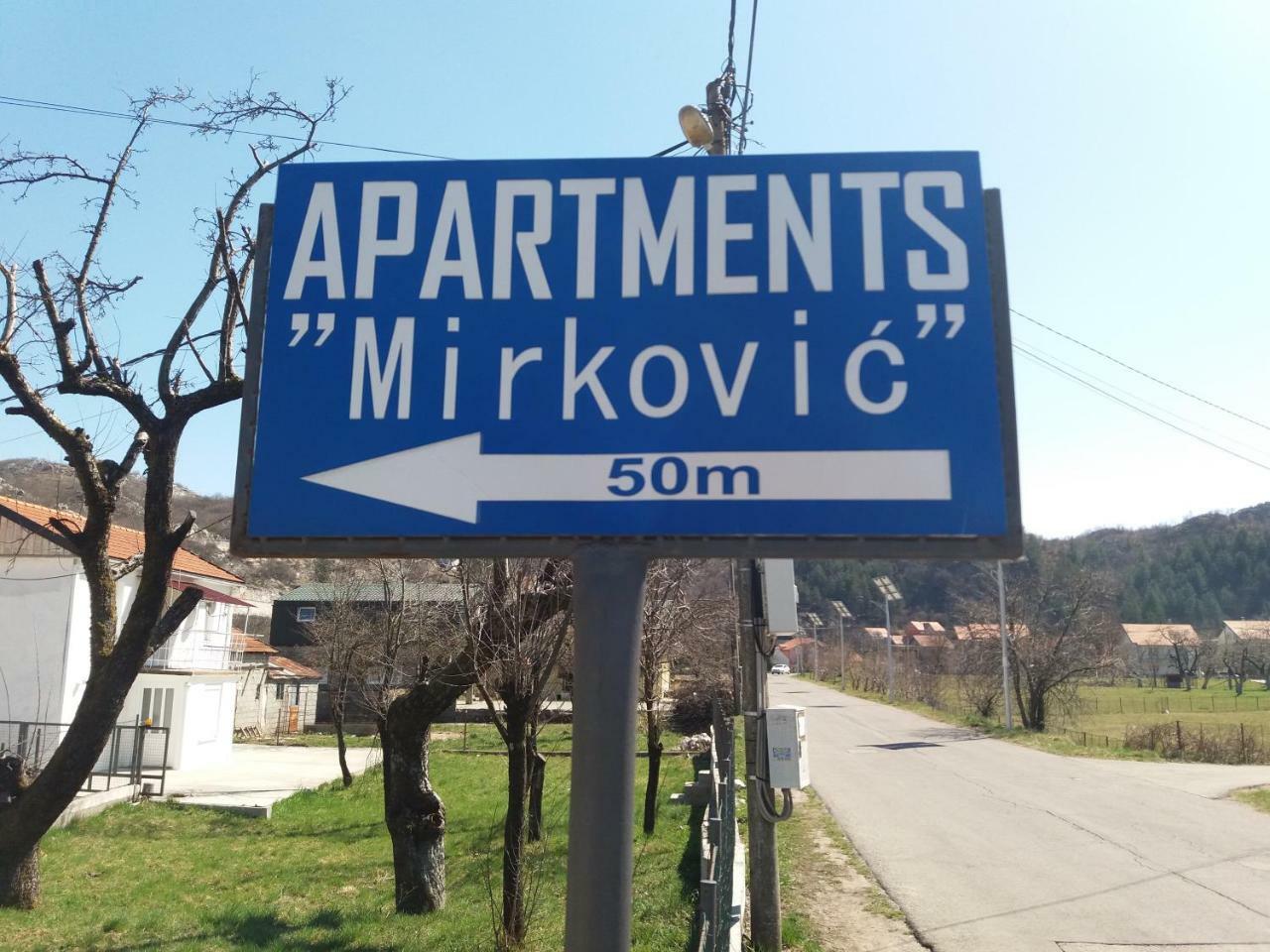 Apartments Mirkovic Cetinje Exterior foto